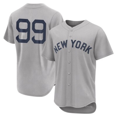 Men's Aaron Judge New York Yankees Authentic Gray 2021 Field of Dreams Jersey