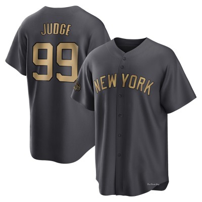 Men's Aaron Judge New York Yankees Game Charcoal Replica 2022 All-Star Jersey