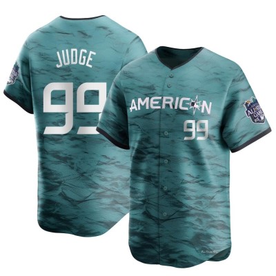 Men's Aaron Judge New York Yankees Limited Teal American League Game 2023 All-Star Jersey