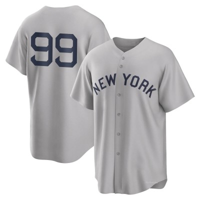 Men's Aaron Judge New York Yankees Replica Gray 2021 Field of Dreams Jersey