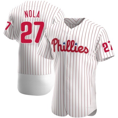 Men's Aaron Nola Philadelphia Phillies Authentic White Home Jersey