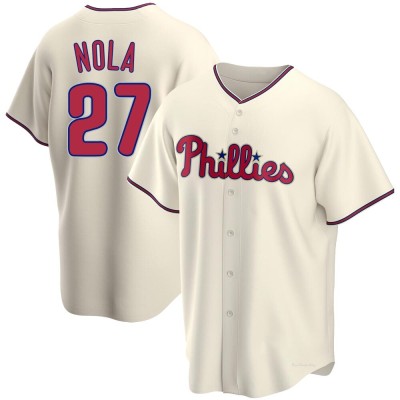 Men's Aaron Nola Philadelphia Phillies Replica Cream Alternate Jersey