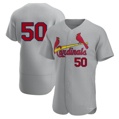 Men's Adam Wainwright St. Louis Cardinals Authentic Gray Road Jersey