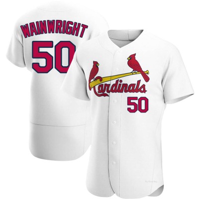 Men's Adam Wainwright St. Louis Cardinals Authentic White Home Jersey