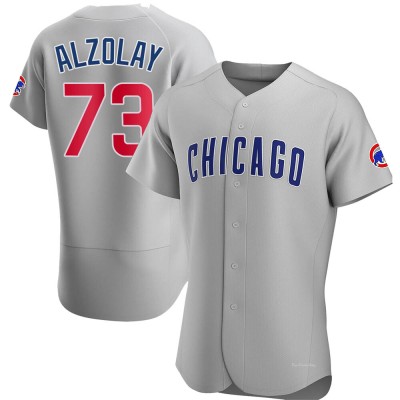 Men's Adbert Alzolay Chicago Cubs Authentic Gray Road Jersey