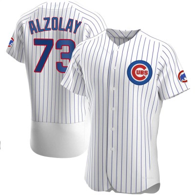 Men's Adbert Alzolay Chicago Cubs Authentic White Home Jersey