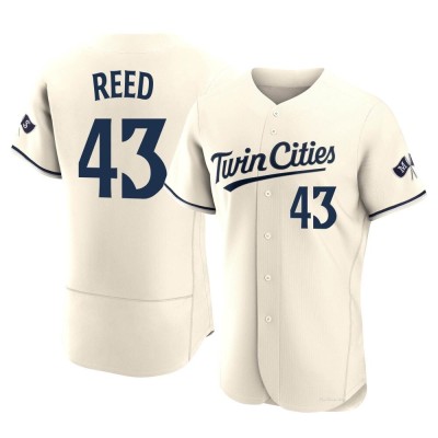 Men's Addison Reed Minnesota Twins Authentic Cream Alternate 2023 Jersey