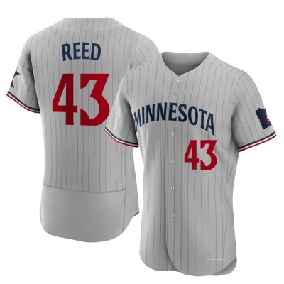 Men's Addison Reed Minnesota Twins Authentic Gray Road Jersey