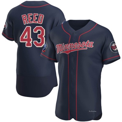 Men's Addison Reed Minnesota Twins Authentic Navy Alternate 60th Season Jersey