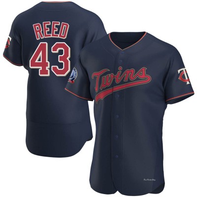 Men's Addison Reed Minnesota Twins Authentic Navy Alternate 60th Season Team Jersey