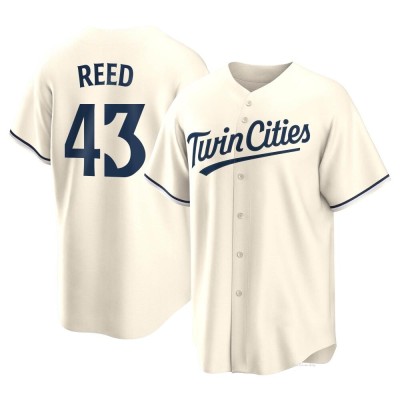 Men's Addison Reed Minnesota Twins Replica Cream Alternate Jersey