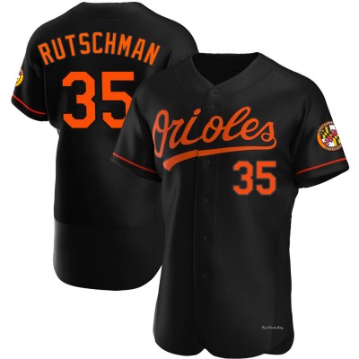 Men's Adley Rutschman Baltimore Orioles Authentic Black Alternate Jersey