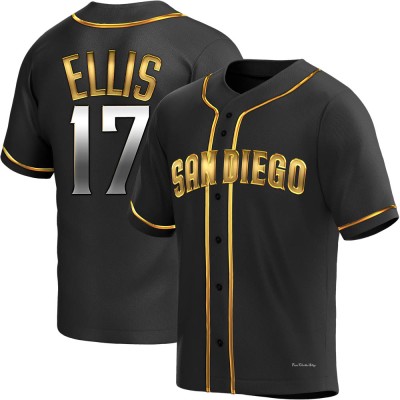 Men's A.J. Ellis San Diego Padres Replica Black Golden Alternate Jersey