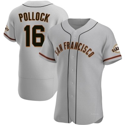 Men's AJ Pollock San Francisco Giants Authentic Gray Road Jersey