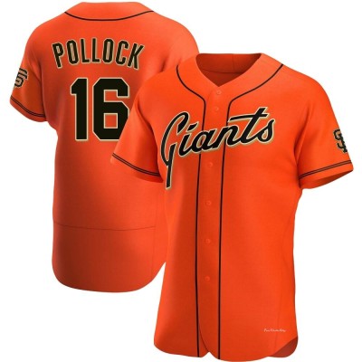 Men's AJ Pollock San Francisco Giants Authentic Orange Alternate Jersey