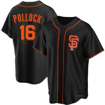 Men's AJ Pollock San Francisco Giants Replica Black Alternate Jersey