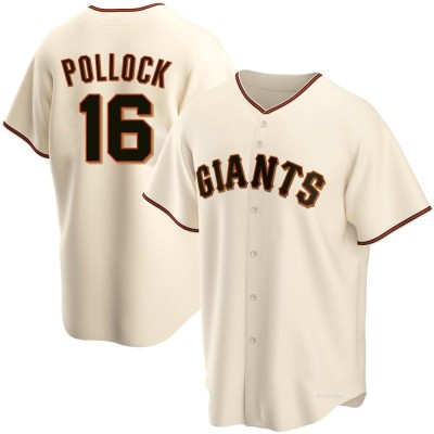 Men's AJ Pollock San Francisco Giants Replica Cream Home Jersey