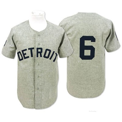 Men's Al Kaline Detroit Tigers Authentic Grey 1968 Throwback Jersey