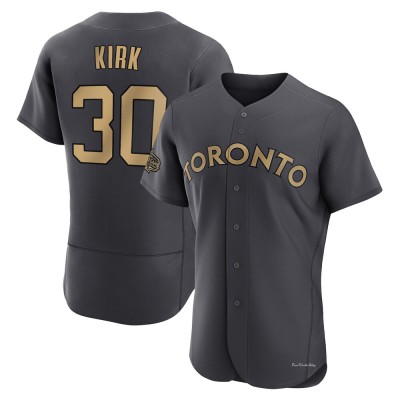 Men's Alejandro Kirk Toronto Blue Jays Game Charcoal Authentic 2022 All-Star Jersey