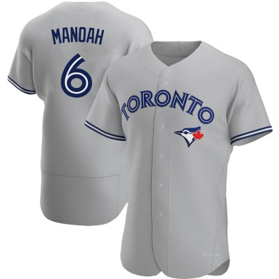 Men's Alek Manoah Toronto Blue Jays Authentic Gray Road Jersey