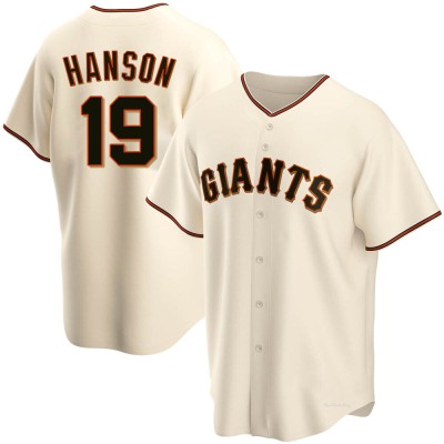 Men's Alen Hanson San Francisco Giants Replica Cream Home Jersey