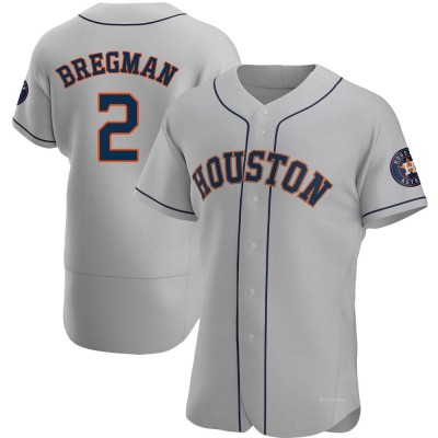 Men's Alex Bregman Houston Astros Authentic Gray Road Jersey