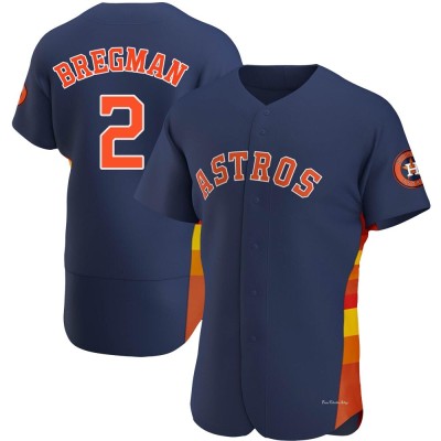 Men's Alex Bregman Houston Astros Authentic Navy Alternate Jersey