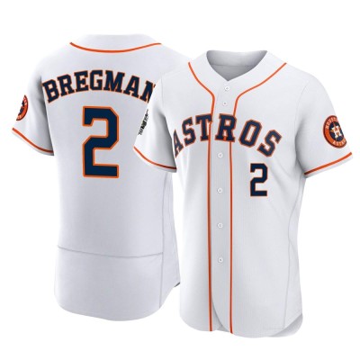 Men's Alex Bregman Houston Astros Authentic White 2022 World Series Home Jersey