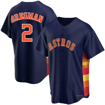 Men's Alex Bregman Houston Astros Replica Navy Alternate Jersey