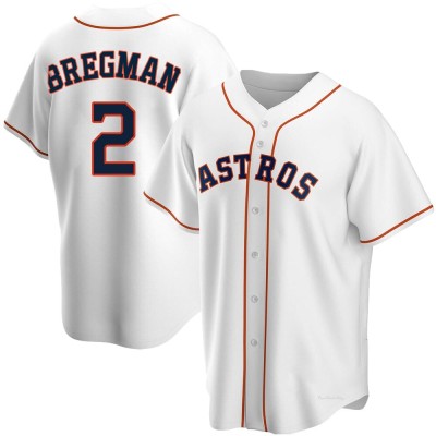 Men's Alex Bregman Houston Astros Replica White Home Jersey