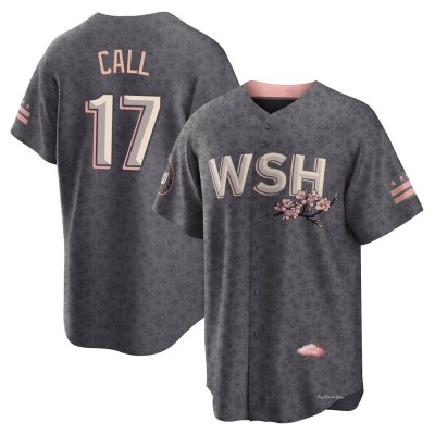 Men's Alex Call Washington Nationals Replica Gray 2022 City Connect Jersey