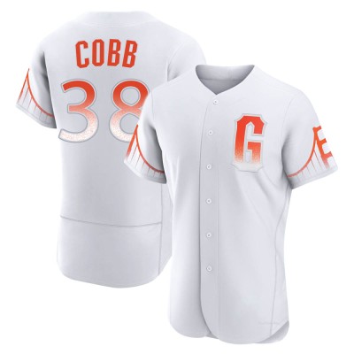 Men's Alex Cobb San Francisco Giants Authentic White 2021 City Connect Jersey