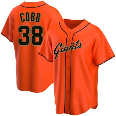 Men's Alex Cobb San Francisco Giants Replica Orange Alternate Jersey