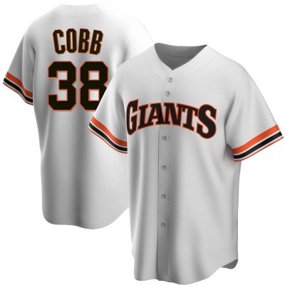 Men's Alex Cobb San Francisco Giants Replica White Home Cooperstown Collection Jersey