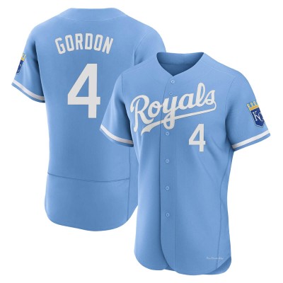 Men's Alex Gordon Kansas City Royals Authentic Light Blue 2022 Alternate Jersey