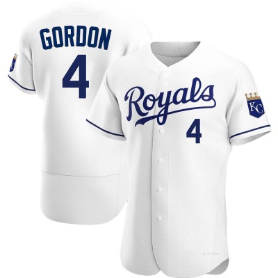 Men's Alex Gordon Kansas City Royals Authentic White Home Jersey