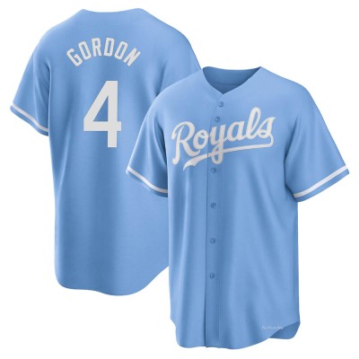 Men's Alex Gordon Kansas City Royals Replica Light Blue 2022 Alternate Jersey