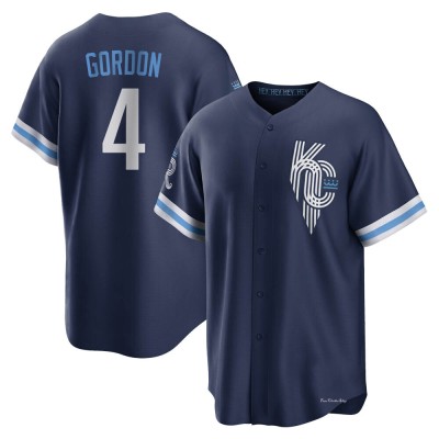 Men's Alex Gordon Kansas City Royals Replica Navy 2022 City Connect Jersey