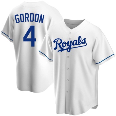 Men's Alex Gordon Kansas City Royals Replica White Home Jersey