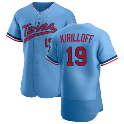 Men's Alex Kirilloff Minnesota Twins Authentic Light Blue Alternate Jersey