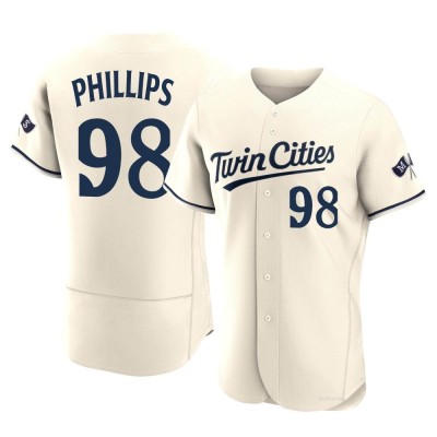 Men's Alex Phillips Minnesota Twins Authentic Cream Alternate 2023 Jersey