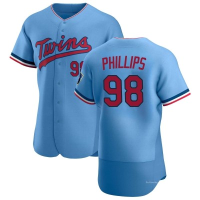 Men's Alex Phillips Minnesota Twins Authentic Light Blue Alternate Jersey