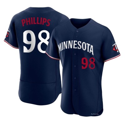 Men's Alex Phillips Minnesota Twins Authentic Navy Alternate Jersey