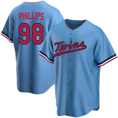 Men's Alex Phillips Minnesota Twins Replica Light Blue Alternate Jersey