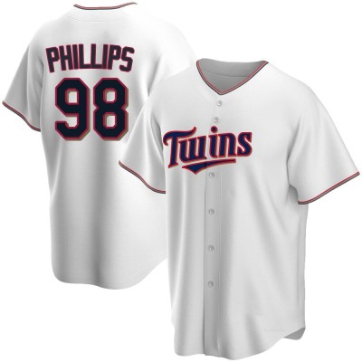 Men's Alex Phillips Minnesota Twins Replica White Home Jersey