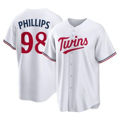 Men's Alex Phillips Minnesota Twins Replica White Home Jersey