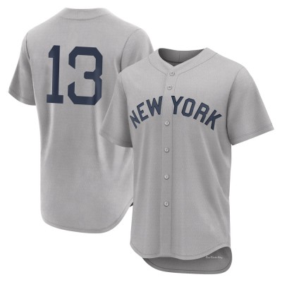 Men's Alex Rodriguez New York Yankees Authentic Gray 2021 Field of Dreams Jersey