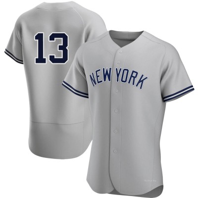 Men's Alex Rodriguez New York Yankees Authentic Gray Road Jersey