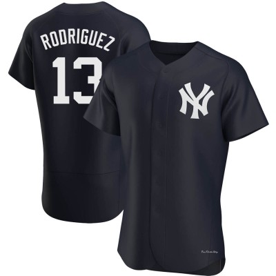 Men's Alex Rodriguez New York Yankees Authentic Navy Alternate Jersey