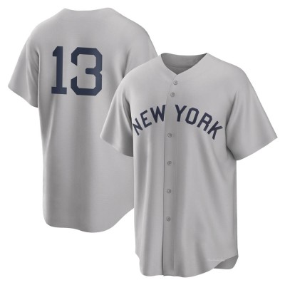 Men's Alex Rodriguez New York Yankees Replica Gray 2021 Field of Dreams Jersey